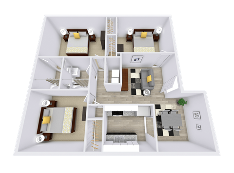 Prague 3  Bed   2  Bath   976 Sq. Ft.